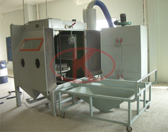 Steel mould/rubber mould cleaning vortex separating high efficiency pressure sandblasting cabinet