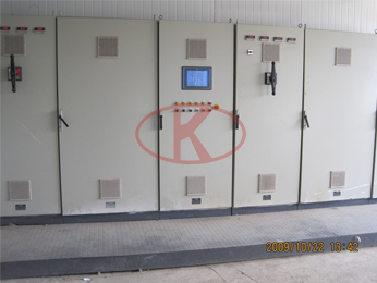 PLC electrical system in sandblasting room