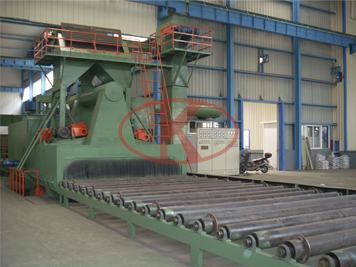Steel and steel roller conveyor pass type Shot Production Line