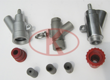 spray gun, nozzle and joints of suction feed type sand-blasting machine
