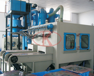 Silicon dry automatic sandblaster (can blast chips or the whole silicon. 