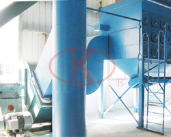 Sandblasting booth large-sized cartridge filter and fan system